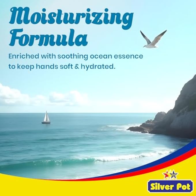 Silver Pot OCEAN BREEZE HAND WASH - 400ML  REFRESHING OCEAN FRAGRANCE, GENTLE HYDRATING FORMULA, AND EFFECTIVE GERM PROTECTION FOR DAILY USE - Image 3